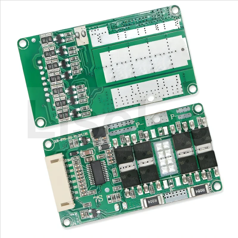 Dengan keseimbangan NTC 3S 4S 5S 6S 7S 8S BMS 12V 18V 21V 24V papan perlindungan Li-ion 18650 Lifepo4 32650 Lithium baterai mengisi piring