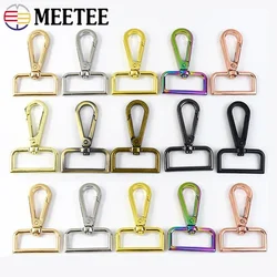 5/10Pcs 16-50mm Metal Snap Hooks Bags Strap Buckles Carabiner Swivel Clasp Lobster Clip for Keychain Bag Hardware Accessories