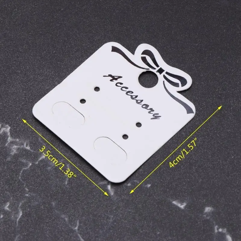 

R3MC 100 шт./компл. карты для демонстрации сережек бумажная бирка для DIY ушной гвоздик прямоугольный держатель мини маленькая