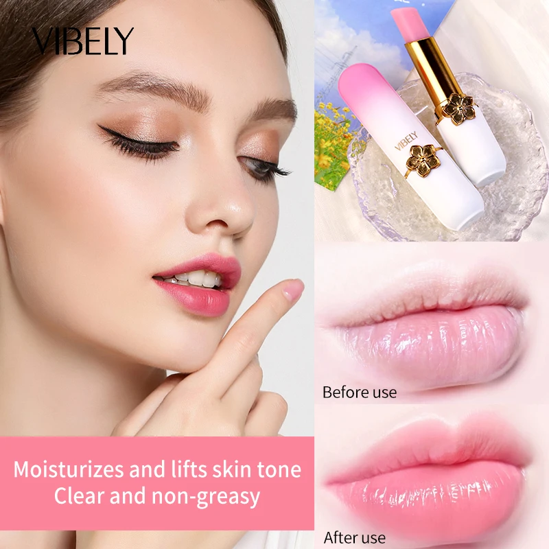 Colour Changing Lip Balm LongLasting Temperature Change Fruit Lipstick Moisturize Lip Stick Makeup Cosmetics Women Beauty Gift