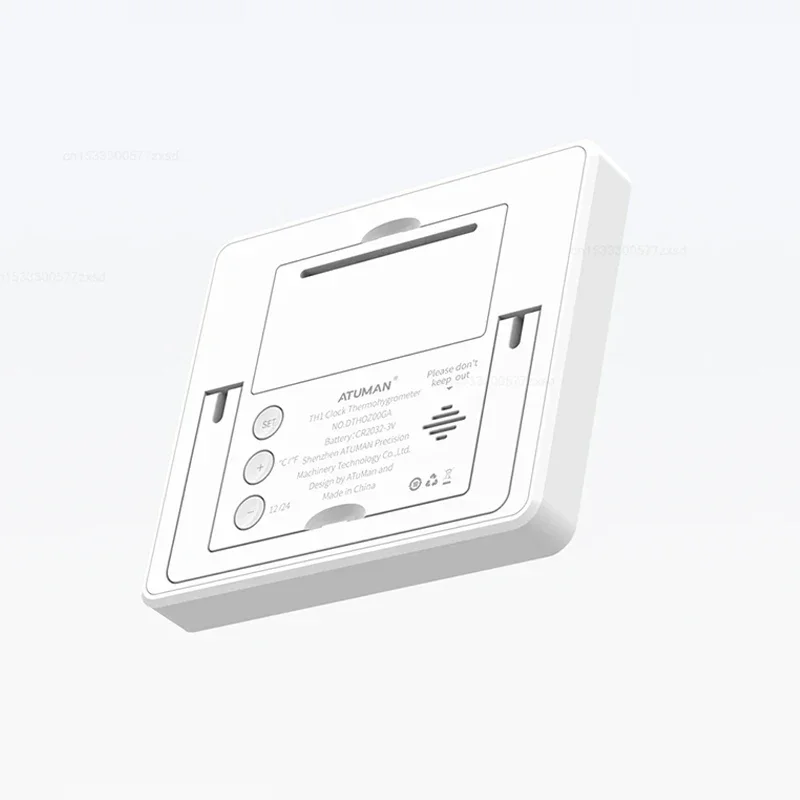 DUKA Atuman 3,67 cala LCD elektroniczny cyfrowy miernik temperatury względnej wilgotności zegar czujnik miernik domowa stacja pogodowa kryty