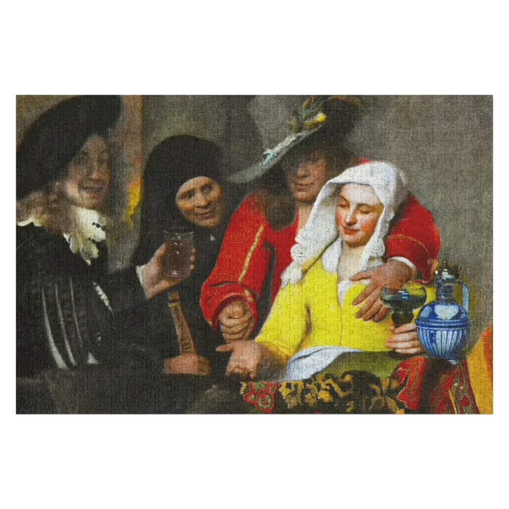 

JOHANNES VERMEER - The Procuress 1656 Jigsaw Puzzle Personalize Personalized Gift Ideas Wood Name Personalised Puzzle