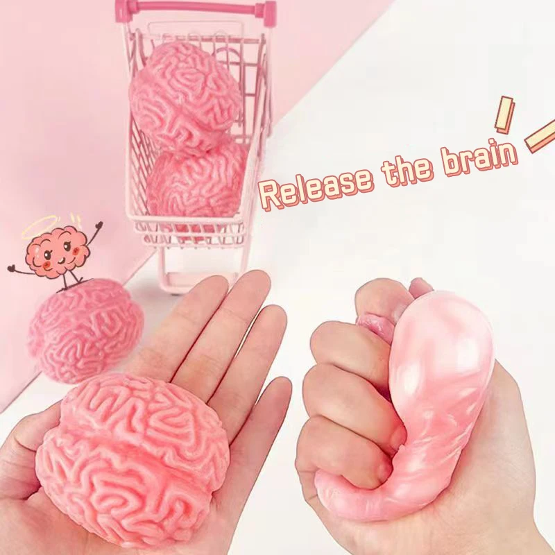 

Brain Flower Squeeze Toy Funny Tricky Prank Toys Fidget Toys Pinch Toy Stress Reliever Toys Kid Party Favor