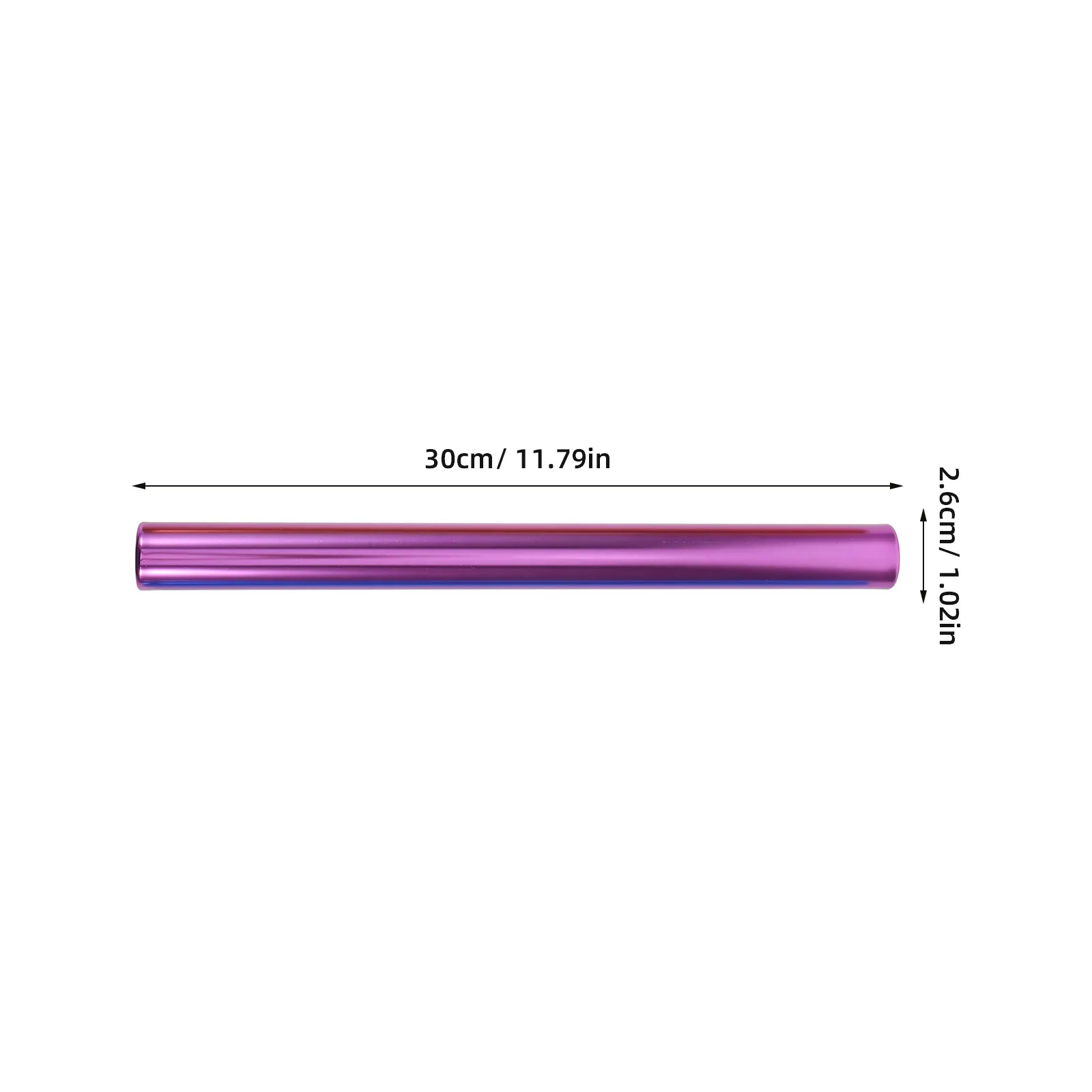 4Pcs Multi-Color Lightweight Relay Running Sticks Aluminum Alloy Weather Resistant Grip Racing Rod for Track Relay Events School