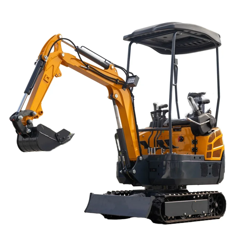 EPA CE Farm 1500kg Digger Construction Home Micro Crawler Piccola mini escavatore idraulico in Cina