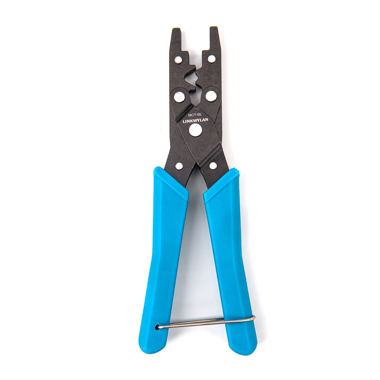 Linkwylan Strumento di crimpatura multifunzione professionale per Keystone Jack RJ45 RJ11 Adattatore di rete Cat5 Cat6 Crimpatrice per cavi