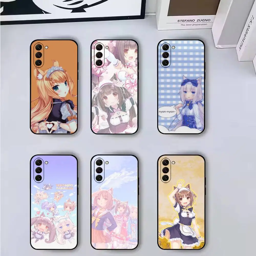 N-Nekopara Game Cute Phone Case Silicone Soft For Samsung Galaxy A73,A72,A71,A70,A53,A52,A51