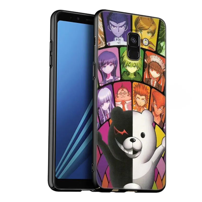 DANGANRONPA Black Silicone Phone Case For Samsung Galaxy A01 Core A02 A03 A04 A05 M40 S A04E M04 4G M10 M11 M12 M22 M42