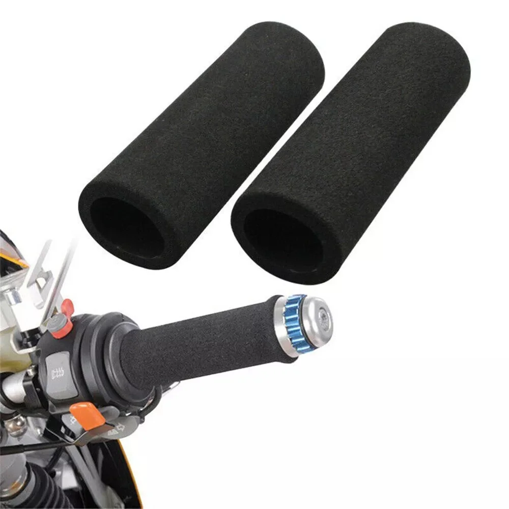 2PCS Motorcycle Handlebar Cover Slip-On Anti Vibration Comfort Handlebar Grip Sleeve Foam Anti-Slip Moto Handle Levers Grips