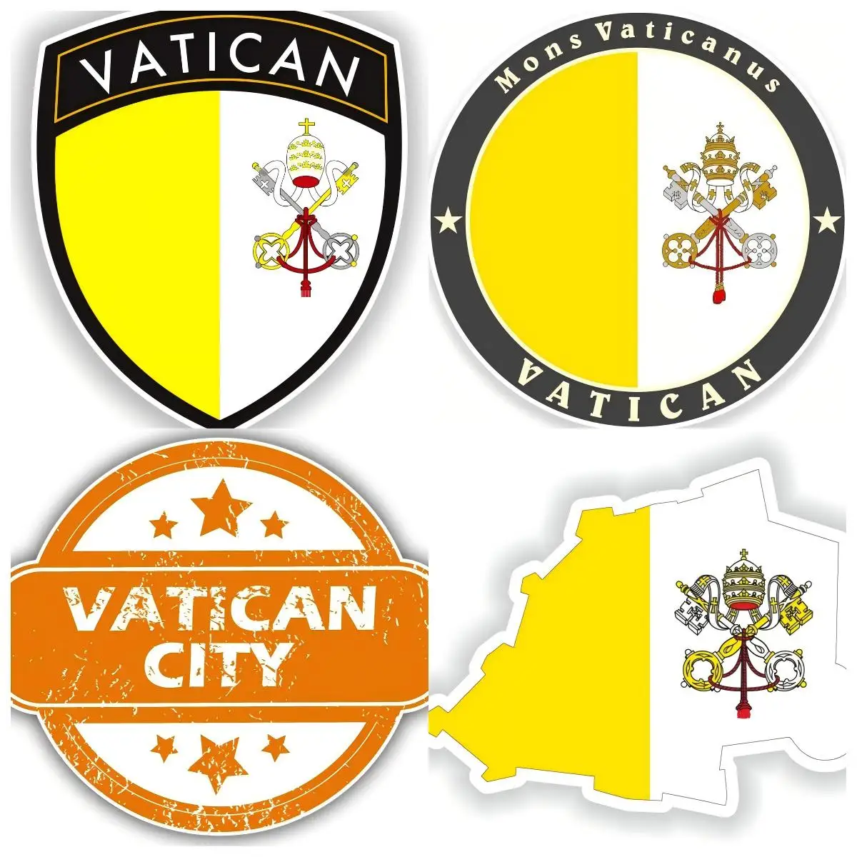 

Vatican Country Code Oval Vinyl Waterproof Sticker Car Camper Accessories Anti Scratch Exterior Decor
