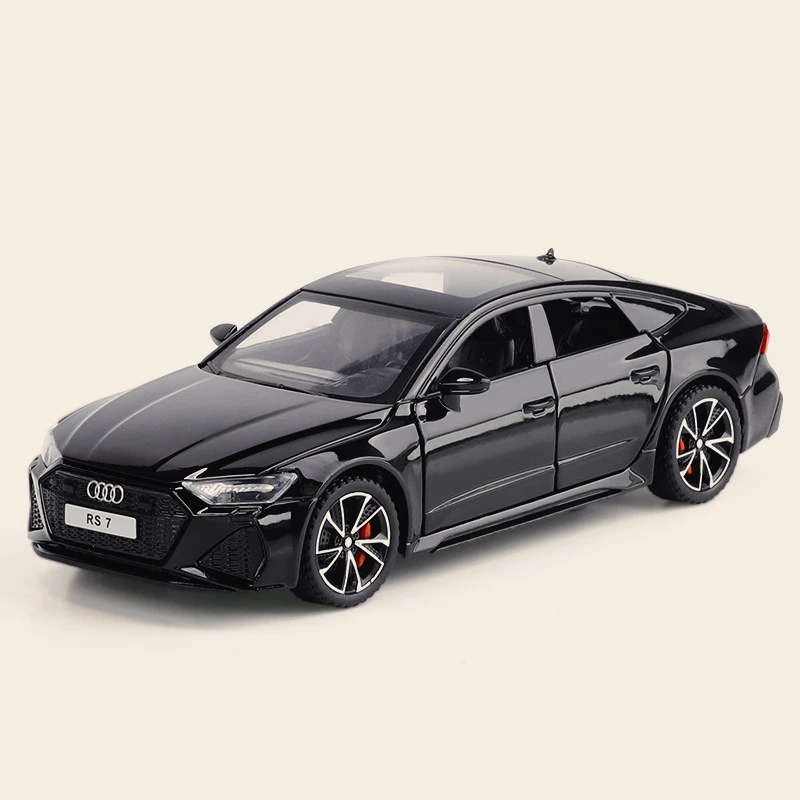 1: 32 Au RS7 alloy sports car model, sound and light feedback, boys' toy ornament, hot selling gift
