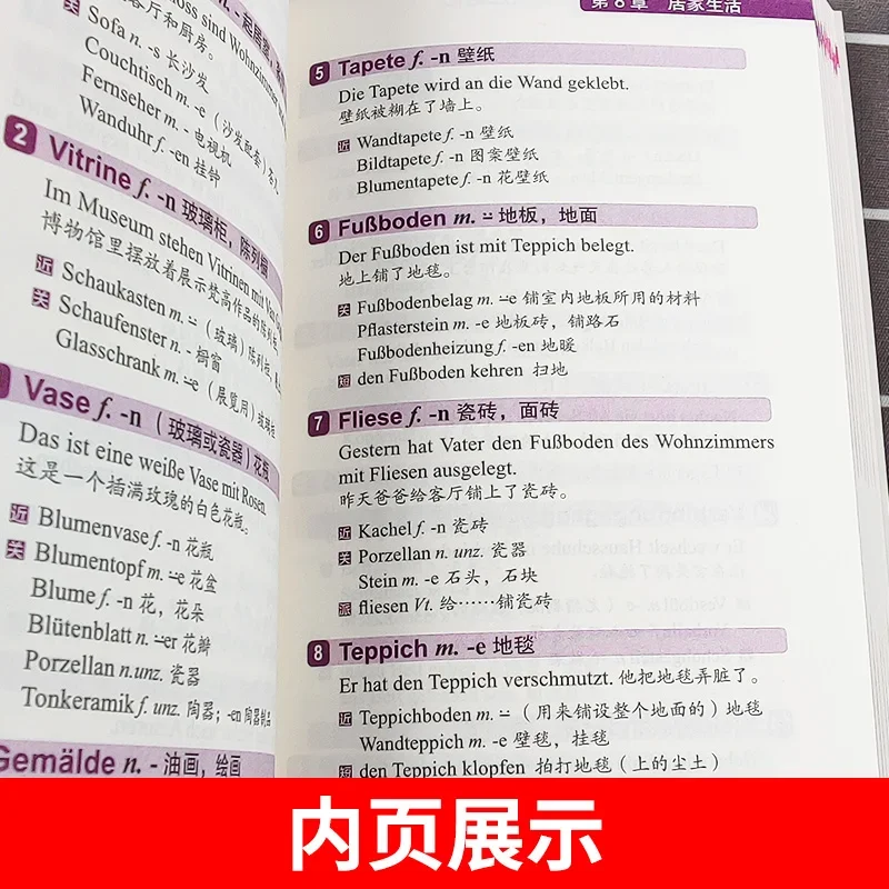 10000 كلمة ألمانية تصنيف الذاكرة المرتبطة خريطة العقل الكتب المدرسية الألمانية تعلم المفردات تصنيف التعلم