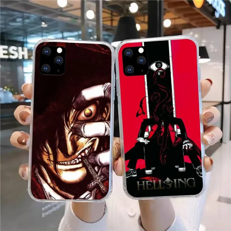 Anime Hellsing Mobile Cell Phone Case for Huawei P50 P40 P30 Pro Mate 40 30 Pro Nova 8 8i Y7P Honor Clear Phone Cover Funda