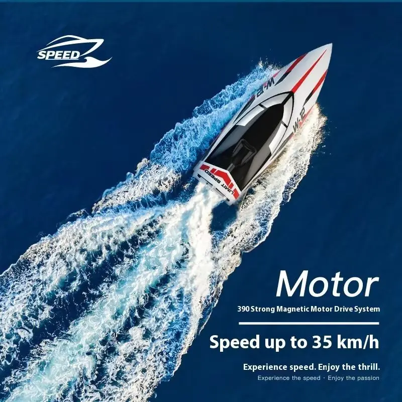 Remote Control Boat 912-A Simulation Remote Control High-Speed Boat 2.4g Charging Remote Control Speedboat Model