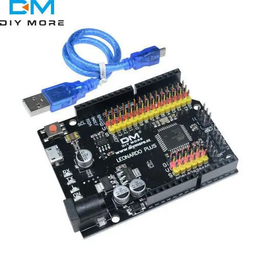 Arduino용 케이블이 포함된 Leonardo R3 Plus ATMEGA32U4-AU 개발 보드
