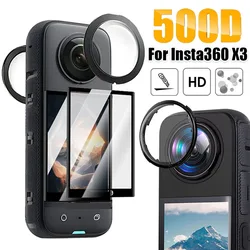 HD Tempered Glass Clear Lens Films For Insta360 X3 Action Camera Screen Protector Full Coverage Protective Films For Insta360X3