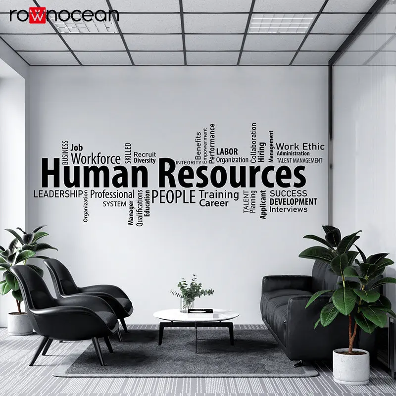 Office Wall Decal Human Resources Wall Sticker  Inspire Office Quote Motivation Idea Wall Art Human Resources Decal  E841