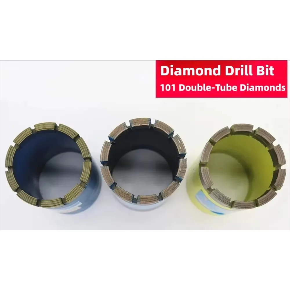 101mm Double Tube Diamond Drill Bit Modern Design For Construction Concrete Pile Coring C25 C30 C35 C40 C45 Application