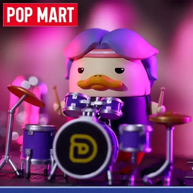 POP MART Duckoo Music Festival Series กล่องสุ่มของเล่น ตุ๊กตาตกแต่งโต๊ะทำงาน ของสะสม ฟิกเกอร์อนิเมะน่ารัก