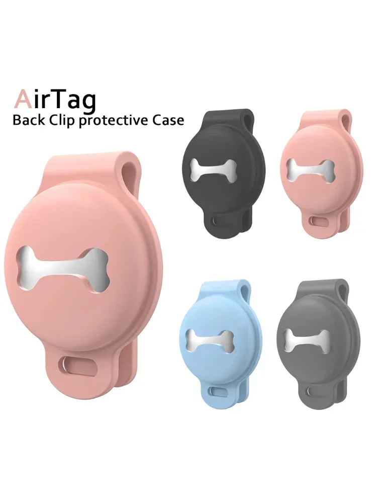 1PCS For Apple Airtag Case Dog Cat Collar GPS Finder Colorful Luminous Protective Silicone Case For Apple Air Tag Tracker Holder