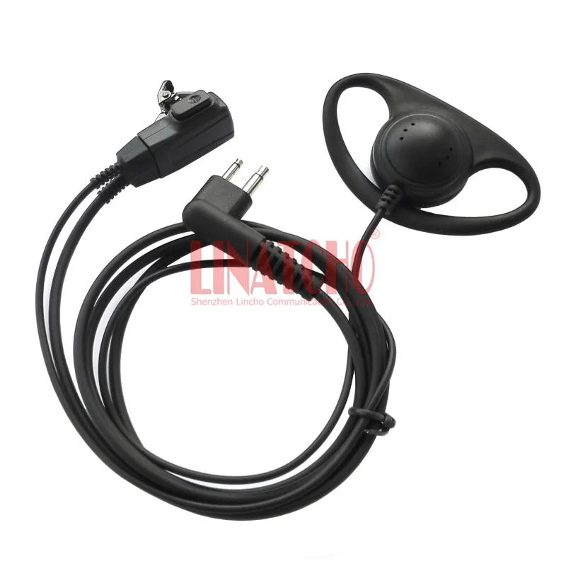 D-shape Ear Hook Walkie Talkie Headset with PTT for CP88 CP100 CP150 CP200 GP2000 Two Way Radio