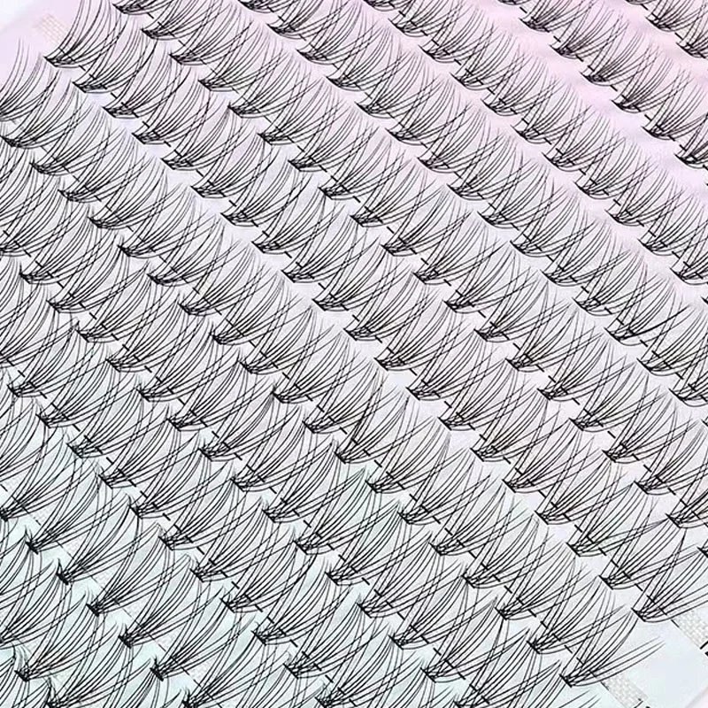 280/160/60/48 قطعة الحرارة المستعبدين العنقودية جلدة ماكياج الفردية العنقودية رموش تطعيم وهمية الرموش الصناعية شحن مجاني الساخن