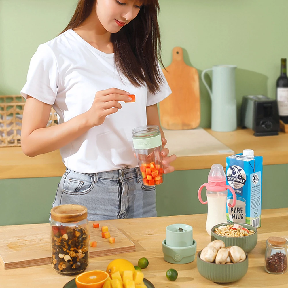 Portable Blender Electric Juicer USB Fruit Mixers Bottle Mini Smoothie Juicers Machine Food Milkshake Processor Juice Cup Maker