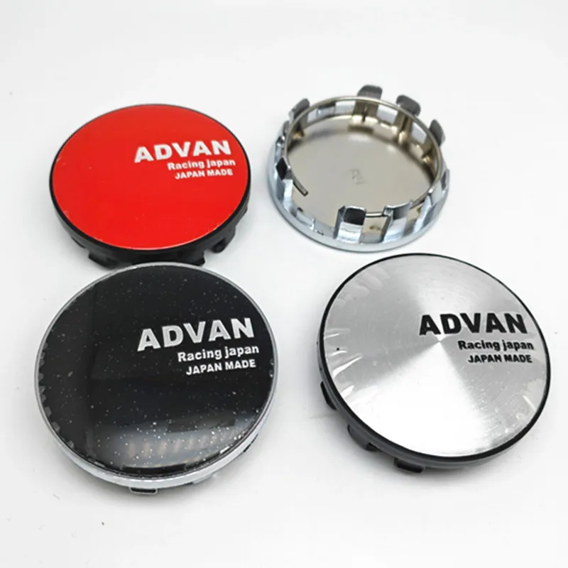 4pcs 59mm 55mm Advan Racing Center Cap Wheel Hub Cover Auto Rims Dust Proof Hubcaps Emblem