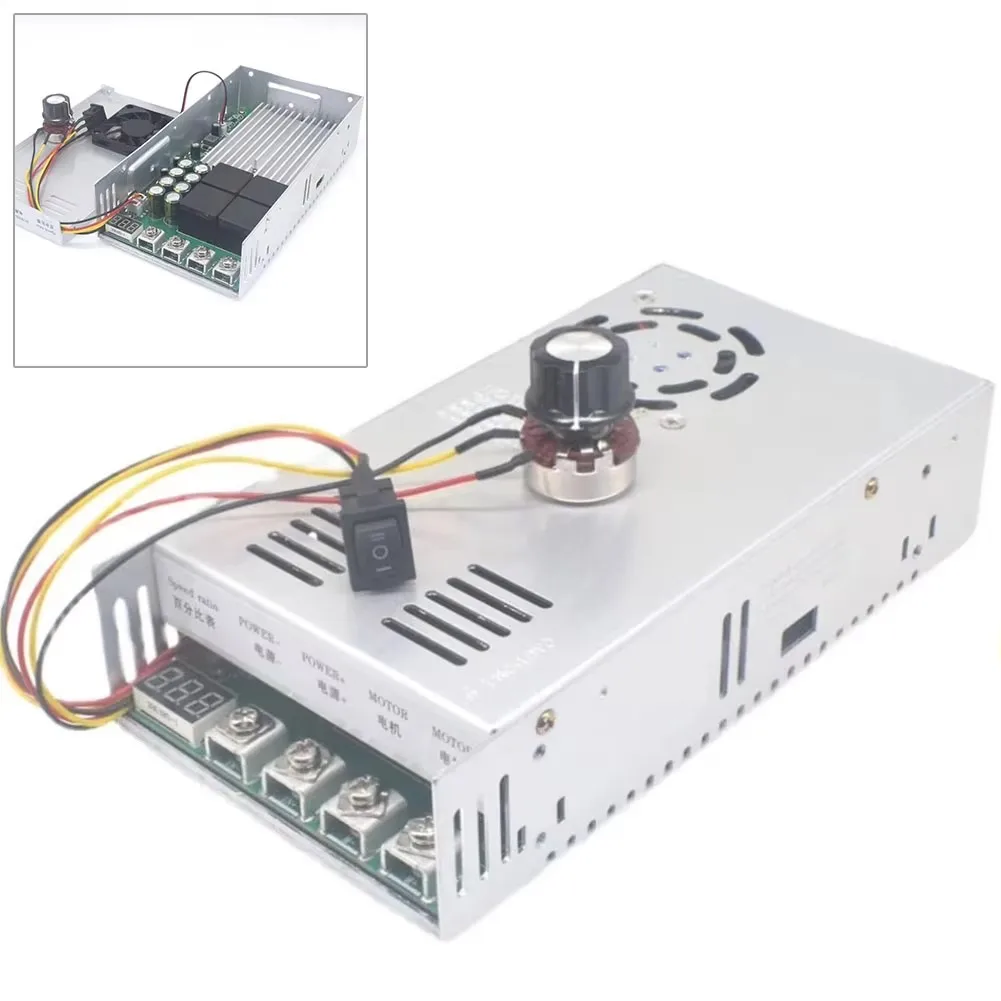 200A High Power Speed Regulator DC Motor Reducer PWM Controller High Power Industrial Forward And Reverse 12-48V Linear