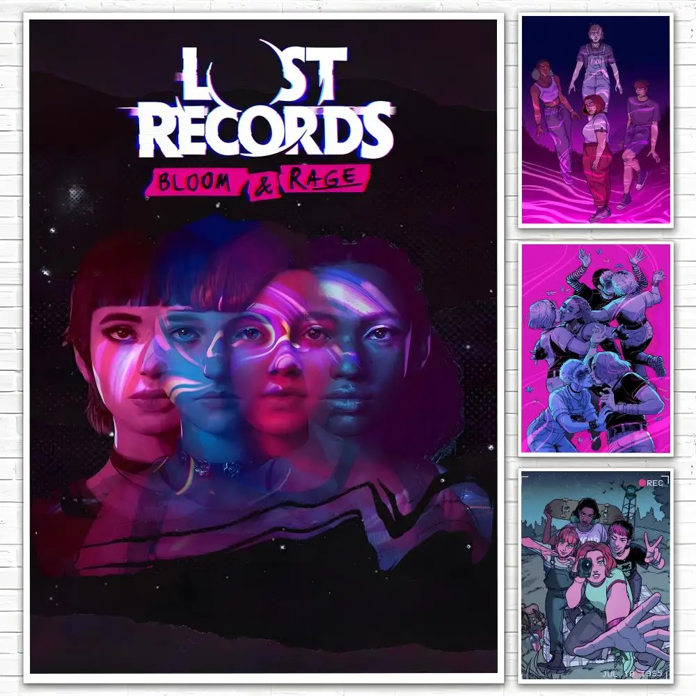 L-Lost Records Bloom Rage Poster Poster All-match HD Waterproof Self-Adhesive Wall Art Sticker For Home Bedroom