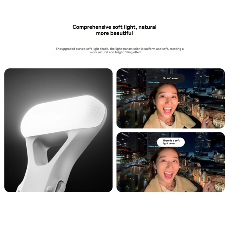 EF-For Insta360 Flow 2 Pro Filler Light Three Colours Three Brightnesses Soft Light For Natural Highlighting