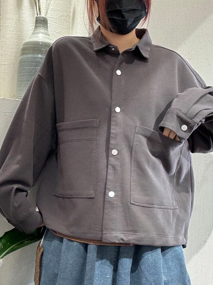 Amax LuluE موضة ربيع 2026 سترات كلاسيكية متينة للسيدات تصميم كوري معاطف فضفاضة للسيدات ملابس خارجية أنيقة للترفيه