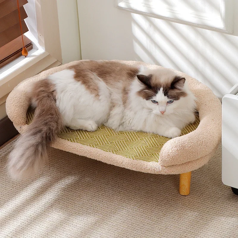 

Cat Scratching Board, Sofa, Cat Nest, Integrated Rattan Mat, Scratch-resistant and Claw-Grinding Tool, Pet Supplies