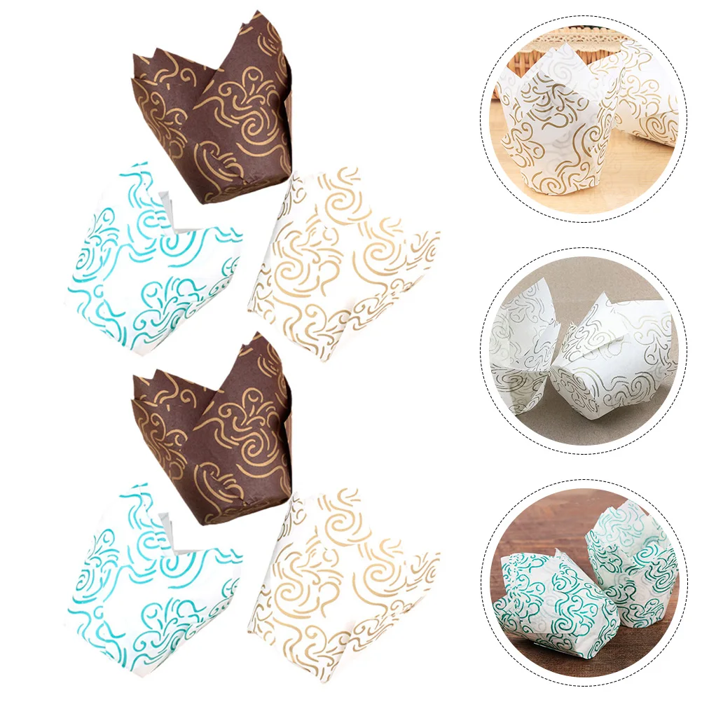 

150Pcs Cupcake Liners Paper Disposable Baking Cups Household Wrappers for Party Baking Supplies Cupcake Liners