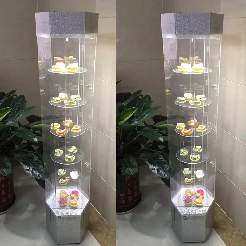 

Acrylic Display Cabinet Cosmetics Jewelry Dental Model Rotating Shelf Watch Display Stand Perfume Cabinet