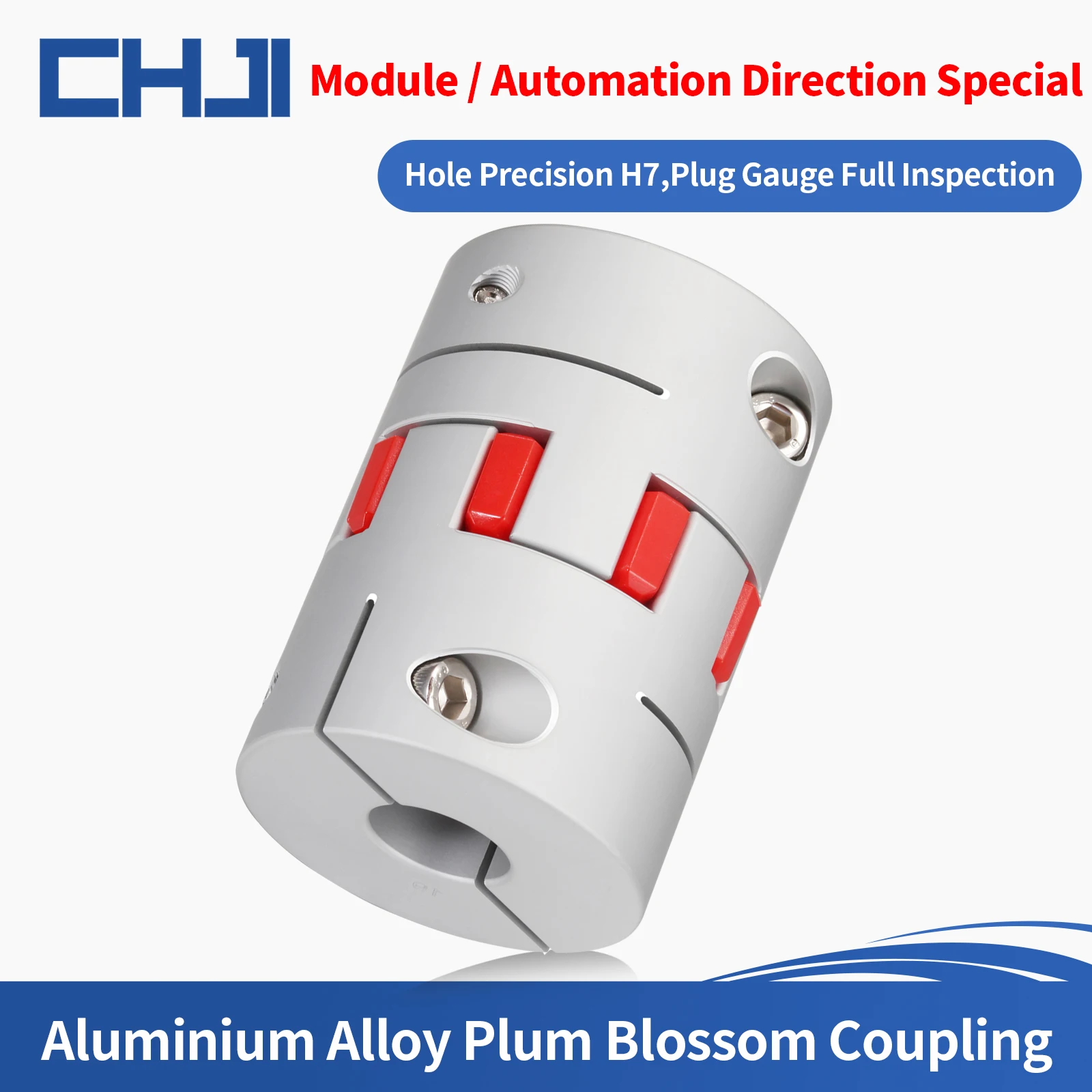 

Sinoblu D55mm L49mm Coupler Aluminium Plum Flexible Shaft Coupling Motor Connector CNC 19/20/22/24/25/28/30/32mm