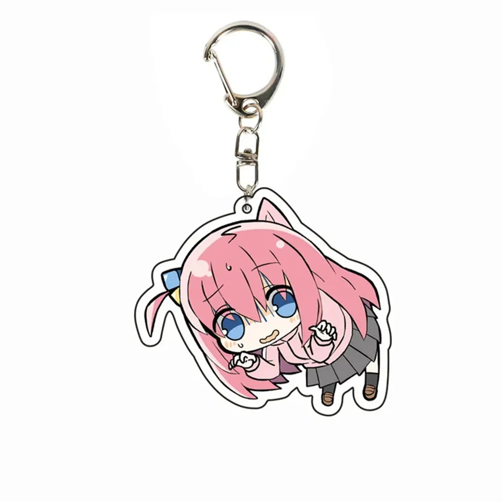 6CM Charm Anime Bocchi the Rock 아크릴 키 체인 모델 코스프레 캐릭터 장식 Accesorios 상품 컬렉션 선물