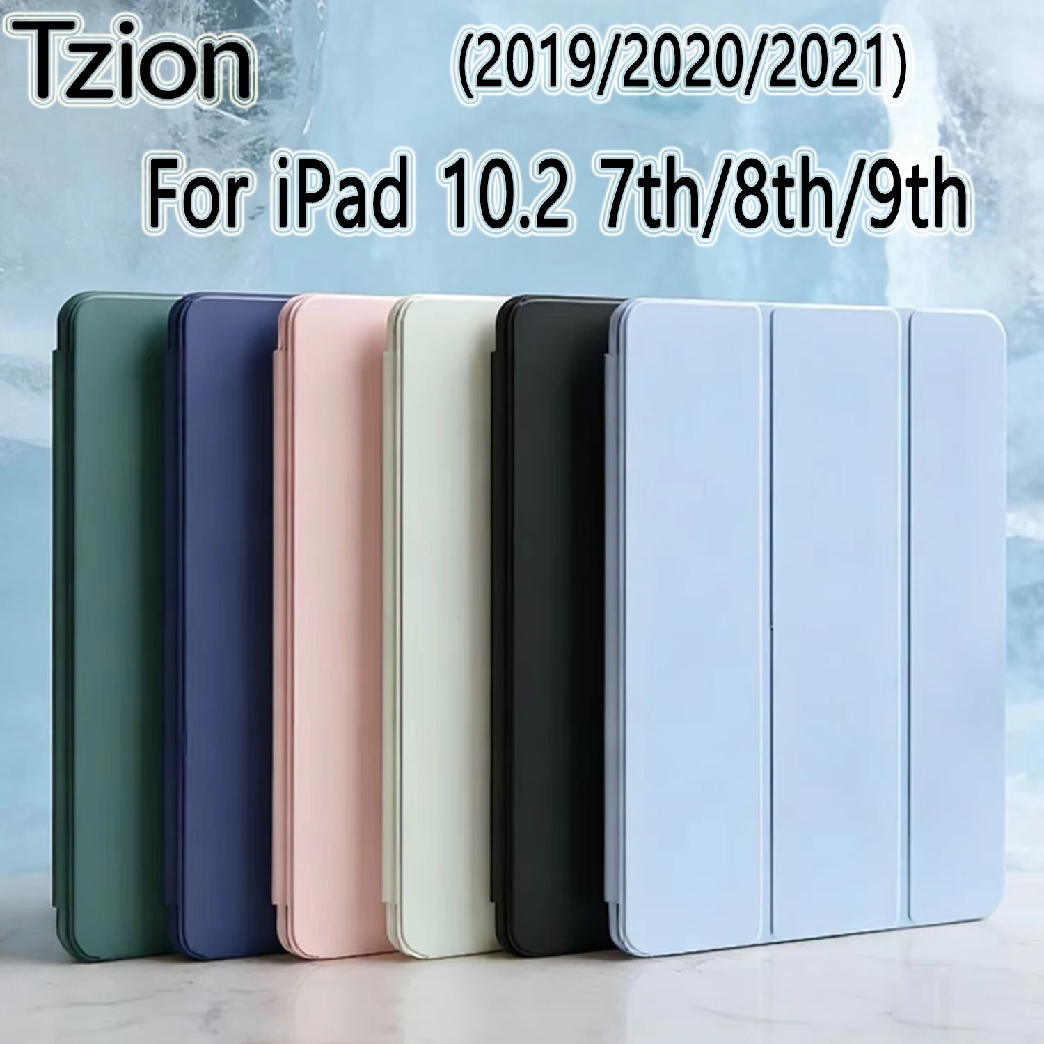 Etui z klapką z PU skóry z magnetycznym stojakiem i funkcją automatycznego budzenia/usypiania do Apple iPad…