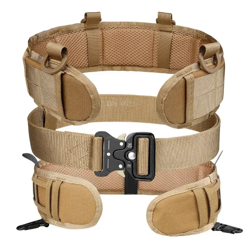 Cinture da combattimento da uomo Tattiche CS Caccia Airsoft Cintura con fibbia a sgancio rapido Cintura da allenamento per arrampicata all\'aperto