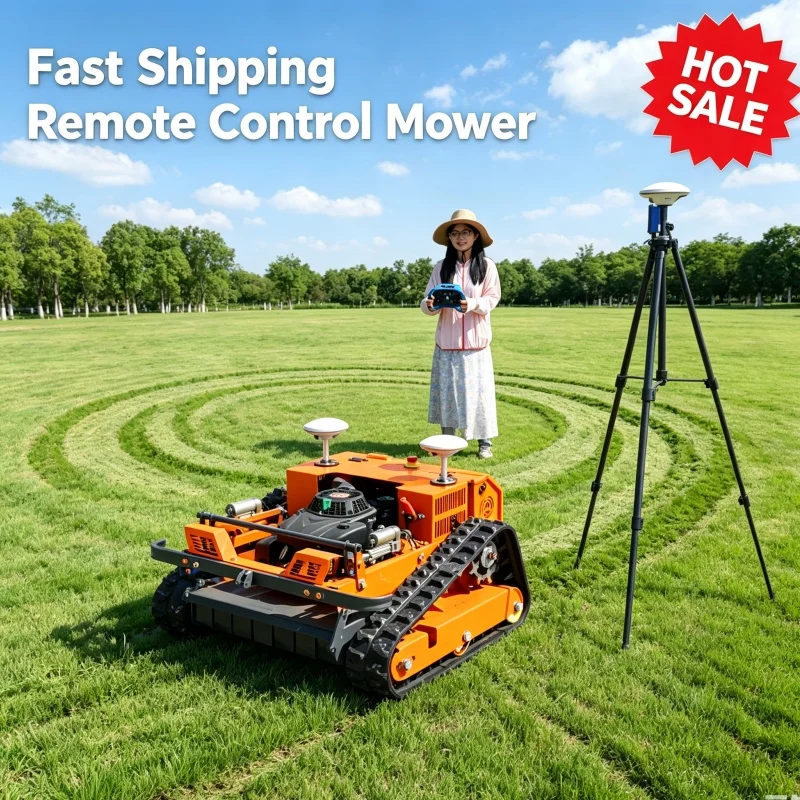 Customized New Arrival Remote Control Lawn Mower Cordless Lawn Mower Eco Friendly For Farm Lawn Care