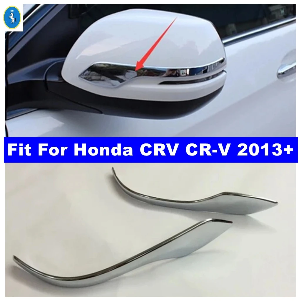 

Car Door Mirror Rearview Molding Strip Decoration Cover Trim Fit For Honda CRV CR-V 2013 - 2016 Shiny Style Exterior Accessories