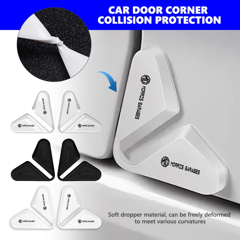 

For MG Car Logo Door Edge Corner Guards Buffer Trim Sticker Protection Accessories HS ZS GS 3 5 6 7 Hector TF GT ZR