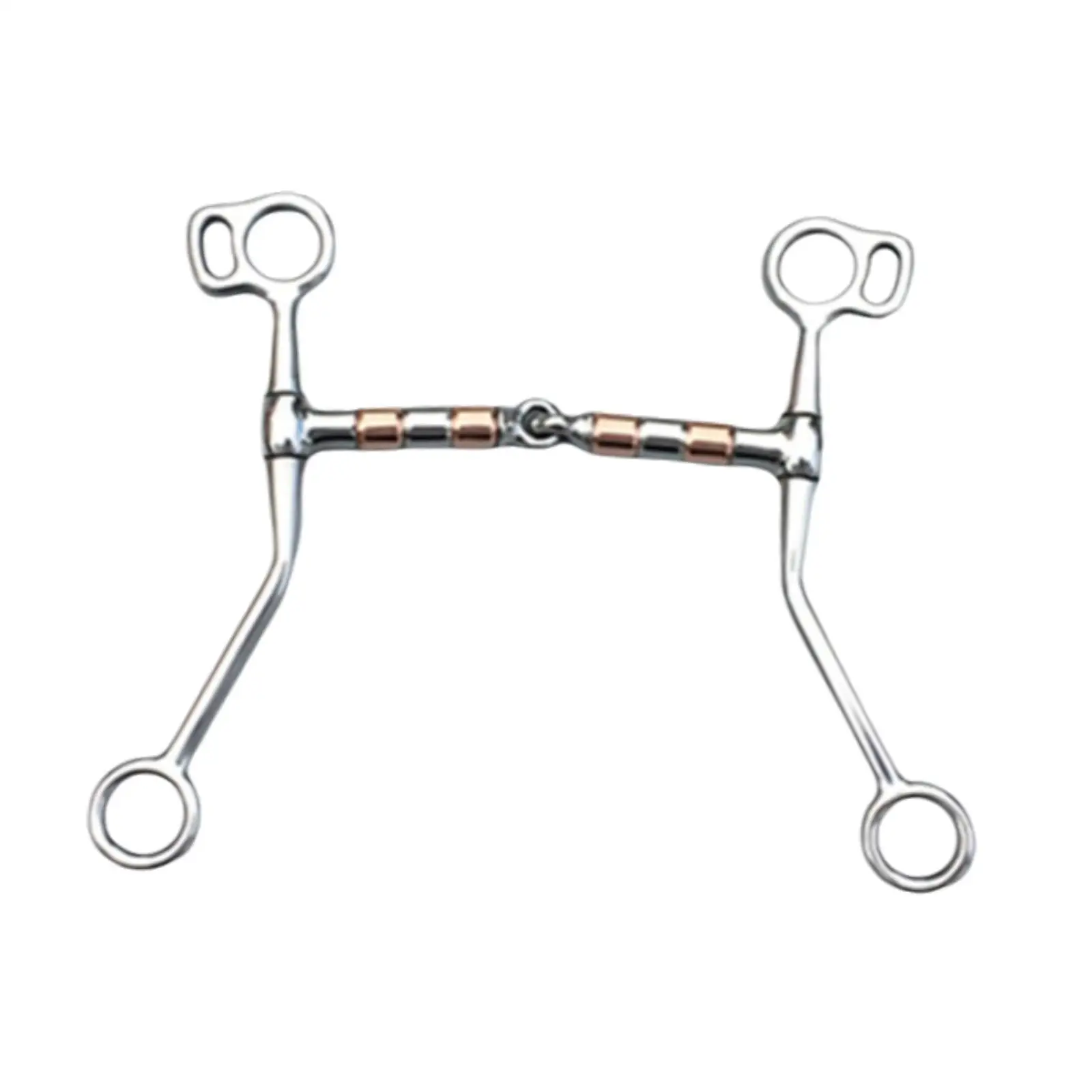 Long Shank Snaffle Bit Stainless Steel Gag Mouth Piece for Professional Equestrian Horse Gear