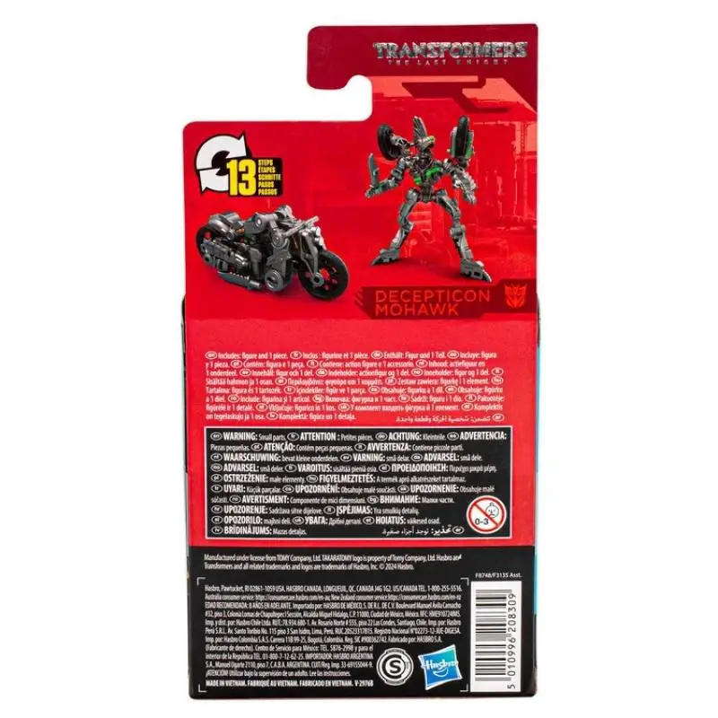 Figura de ação Hasbro The Last Knight Studio Series, Transformadores Originais, Scout Mohawk, Modelo Hobby, Presentes de Brinquedo, 8cm, Em Stock