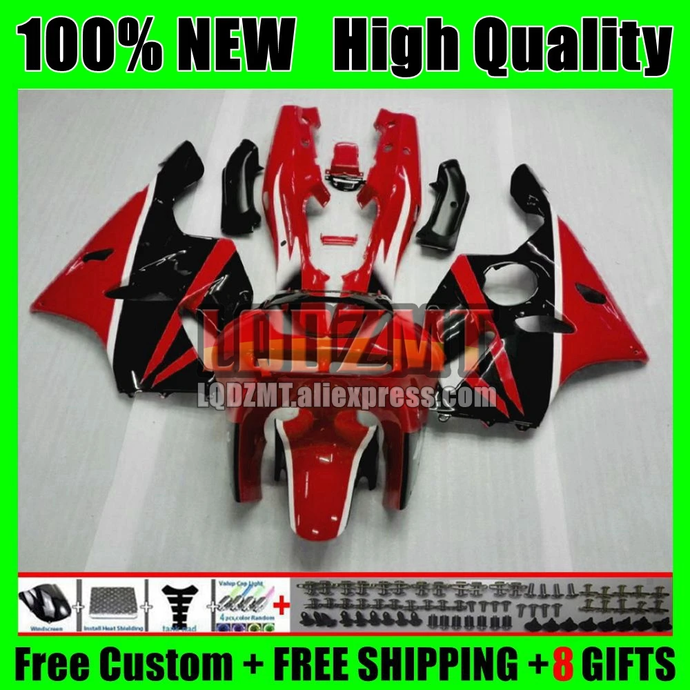 Body Kit For KAWASAKI NINJA ZX 636 ZX636 Red black ZX-6R ZX6R 94 95 96 97 41No.17 ZX600 ZX 6R ZX-636 1994 1995 1996 1997 Fairing