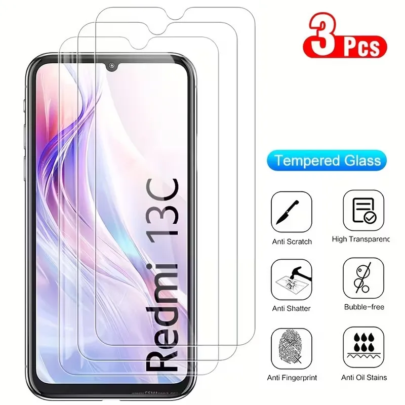 3Pcs Hd Tempered Gl… - image