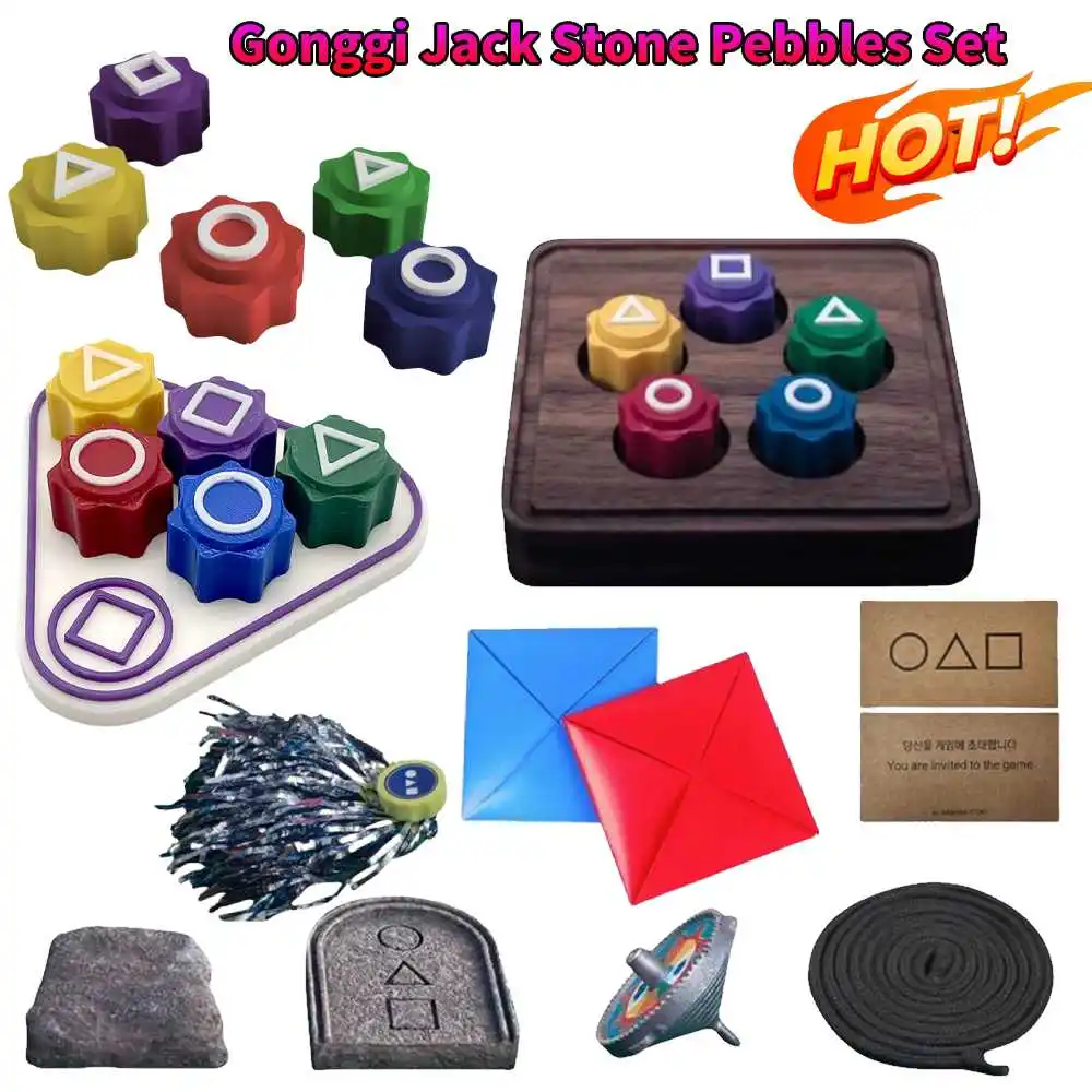 Koreańska gra Kamienne zestawy Kostki Gong-gi Gra Impreza Zabawka do łapania Koreański film Kałamarnica Gry Koreańska gra Gonggi Jack Kamienne kamyki