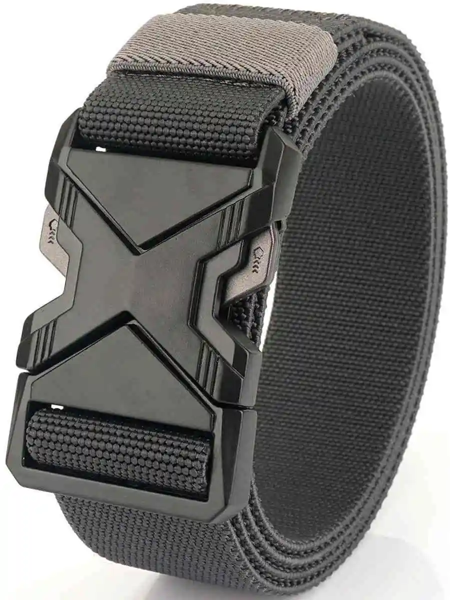 outdoor-tactical-waist-belt-elastic-nylon-alloy-buckle-training-canvas-leather-belt-weave-pattern-casual-style-for-men-and-boys