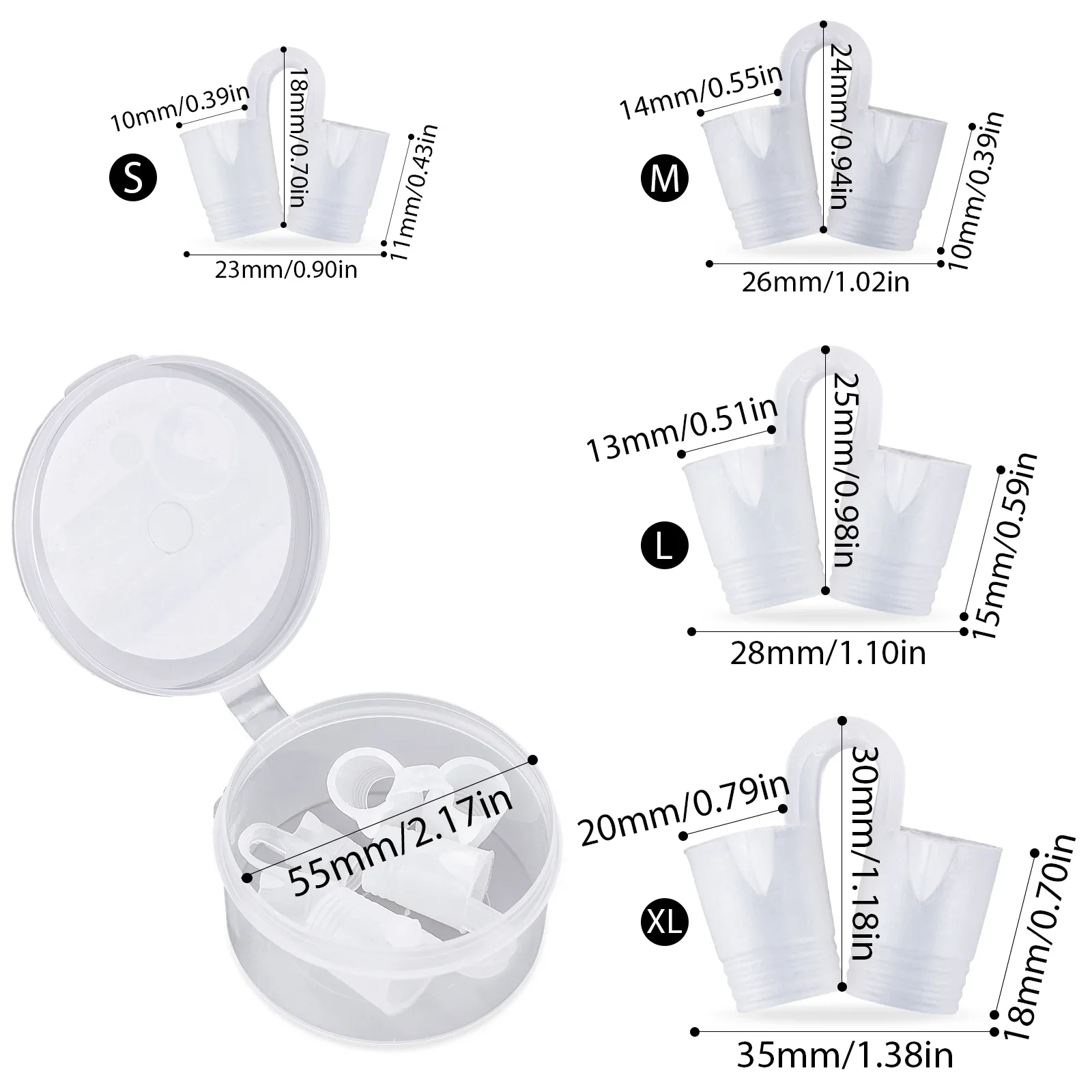 4 Pcs Reusable Snoring Device Enjoy A Peaceful Night Sleep Anti Snoring Breathe Easy Sleep Aid Nose Clip No Strips Nose Clip