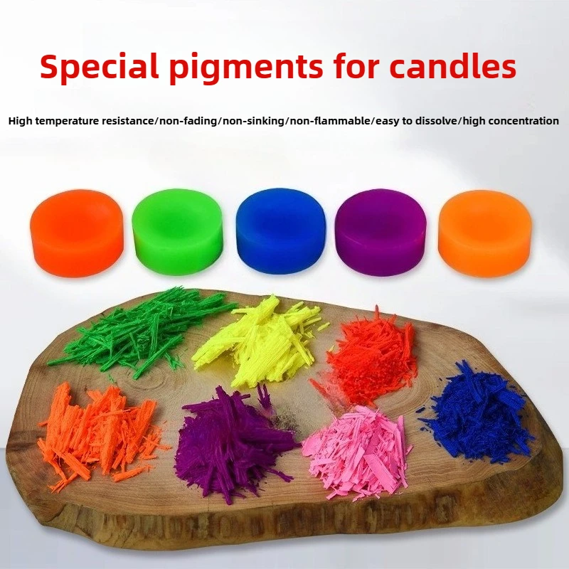 

1kg Colorful Fluorescent Filament Candle Dye Handmade DIY Aromatherapy Craft Candle Lotus Wax Coloring Candle Making Supplies